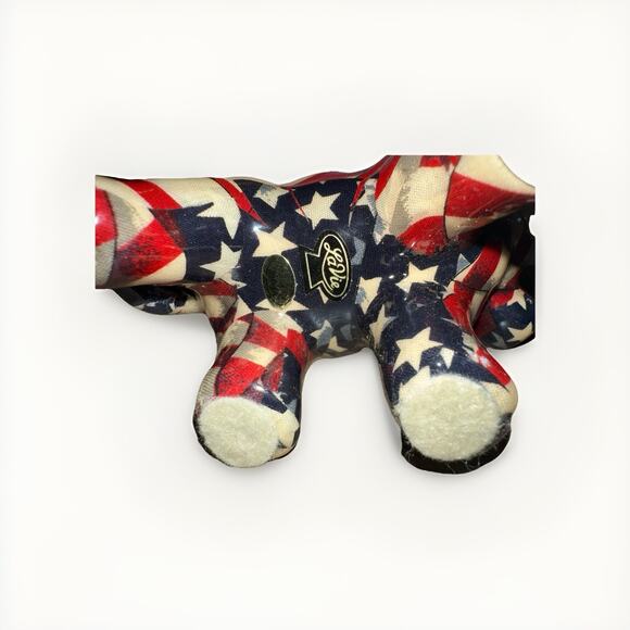 Vintage LaVie Elephant Figurine Stars And Stripes Pattern Americana Mascot 6x5 - Picture 2 of 6